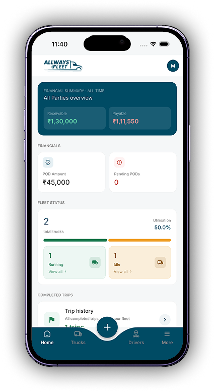 Allways Fleet interface